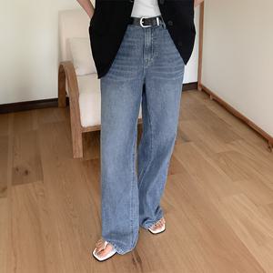 [제작] 여름에 입기 좋은 뒷밴딩 와이드 쿨 데님 팬츠 82424 빅사이즈 여성의류