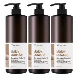 2 +1로더베르 퍼퓸 대용량 샴푸 베이비파우더 1L 3개