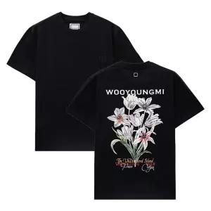 우영미 플라워 백로고 남성 반팔티셔츠 W241TS06708B