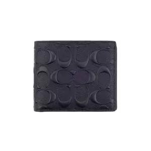 [백화점 AS 가능] 코치 반지갑 남성 명품 카드지갑 가죽 슬림 지갑 블랙 CR957BLK