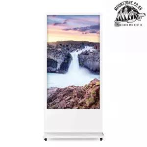 마운트존 생명을 살리는 가게 삼성 65인치 화이트 4K QH스탠드사이니지모니터-USB방식 QH4KWUSB65