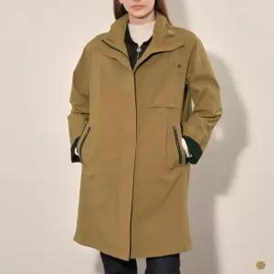 올리비아로렌 / 콘트라스트 배색 롱점퍼 VOCCL4F8241 / 애플아울렛 ( 베이지 )