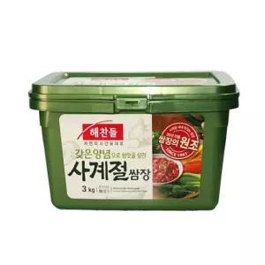 해찬들사계절쌈장3kg 고추장 된장 쌈장 간장 양념