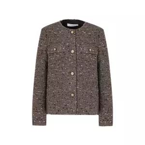 [올리비아하슬러]모직혼방 라운드 트위드 자켓_OHDWJK204 OHDWJK204