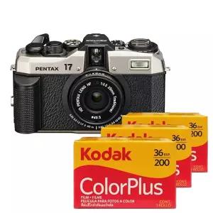 펜탁스 PENTAX 17 필름카메라+코닥필름 컬러 3개 (오늘출발) -B1-