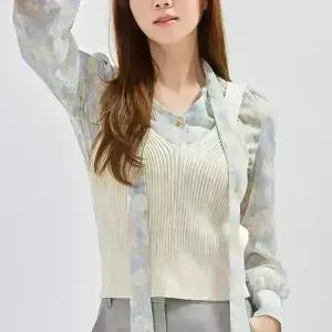 [로엠] 뷔스티에 스웨터 베스트 (RMVKC23S13-T)