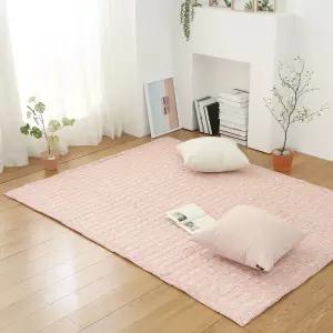 국산 먼지없는 포근한 워셔블 누빔 카페트 /극세사 면카페트 순면 모달 세미 패드 바닥 거실 러그 매트