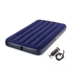 [비투비월드]인텍스 듀라빔 에어매트+손펌프(수퍼싱글) (네이비)