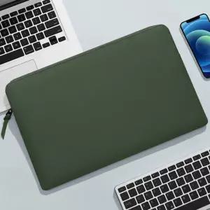 [비투비월드]라이크 노트북 가죽 슬리브 파우치 1415.4형 카키