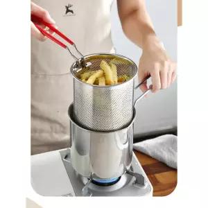 가정용 미니 튀김기 돈까스 냄비 기름 1인용 캠핑용