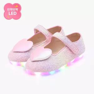 [키펀트] LED 트윙클 하트빔 여아 메리제인