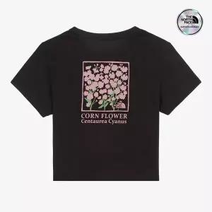 [노스페이스] [노스페이스 공식] NT7UR32D 여성 플로렛 반팔 티셔츠_REAL BLACK