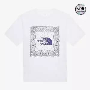 [노스페이스] [노스페이스 공식] NT7UR13B 남성 반다나 반팔 티셔츠_WHITE
