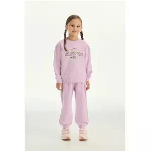 [AK분당점] [베네통 키즈] 맨투맨 바지 세트 QAMT13561VOQATP04561VO_바이올렛