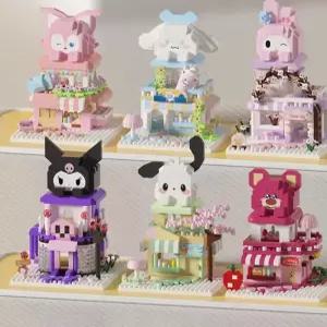 산리오 나노블럭 레고호환블록 퍼즐 선물 디저트가게 인형집 키덜트 소품 퍼즐 취미 커플 카페 인테리어 키