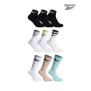 [리복] 남성 여성 양말 발목 중목 크루삭스 스포츠 런닝 캐주얼 데일리 로고 무지 쿠션 논쿠션