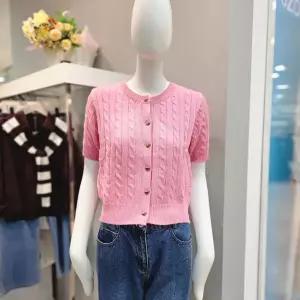 [더틸버리] 케이블 하프 가디건TP3M1CD04W_DG