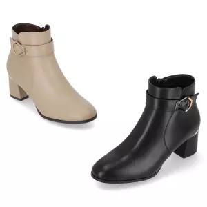 엘칸토 인텐스 여성 버클 앵클 부츠 5cm LCWA69I54V