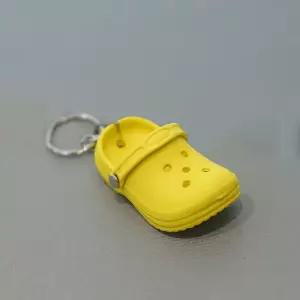 크록스 열쇠고리 샌들 모양 키링 귀여운 팬시 소품 가방 자동차 열쇠 키홀더 노랑