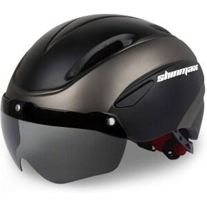 남성용 신맥스 자전거 헬멧, 성인용 도로 산악 헬멧(BC-001)에 맞게 조절 가능한 탈착식 마그네틱 고글이