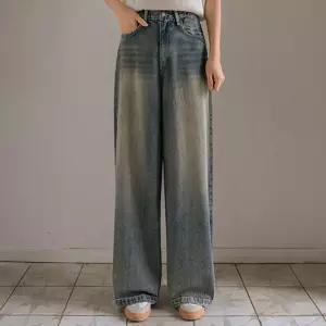 핏조절 스냅버튼 빈티지 데님(숏/기본/롱)