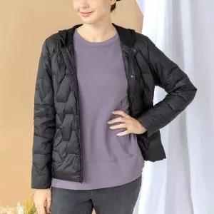 [디얼마미] 경량 오리털 패딩점퍼 미시옷 빅사이즈 엄마옷 중년 여성 마담