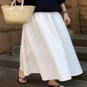 MADE 햅번 쟈가드 밴딩 스커트 (2color) 안감OK