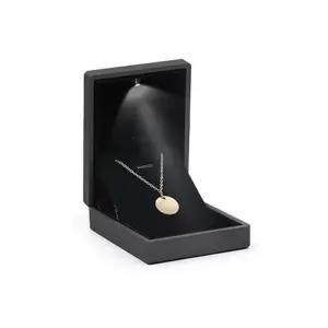 LED 목걸이케이스 보석함 블랙 쥬얼리 프로포즈-WFHJG3G