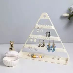 아이보리 블링 액세서리보관 귀걸이 3단 행거 진열대-WFHJG5R