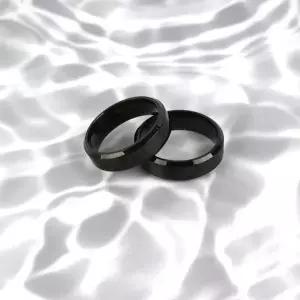 티타늄반지 써지컬스틸 블랙커플반지-WFGU68V