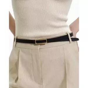 [NS홈쇼핑]DBBE5F805 닥스 [여성벨트] 블랙 골드 D버클 소가죽 여성벨트[35464349]