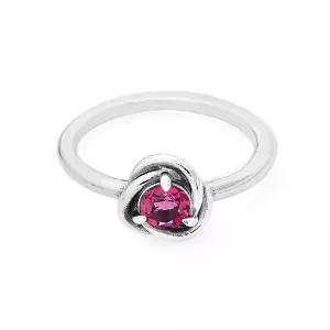 [판도라] 192993C10 플록스 핑크 이터니티 서클 반지 (10월 탄생석)