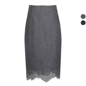 여성 아이비 봄가을 H라인 정장 스커트