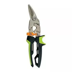 Fiskars PowerGear 주석 항공 가위(왼쪽 컷), 61cm(24인치) 튼튼한 단조 스틸 금속 가위, 건축 및 건설을