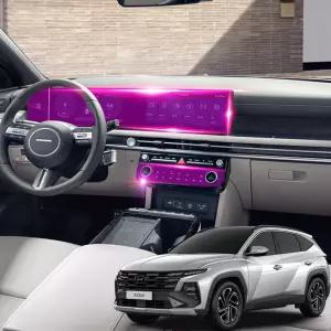 투싼NX4 네비게이션 보호필름 액정 지문방지 디스플레이 저반사 AG풀커버