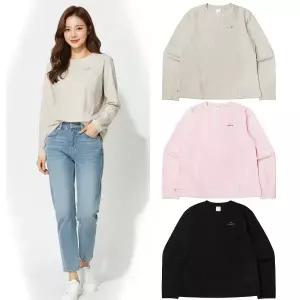[아이더](대구신세계)ESSENTIAL 에센셜 절개형 여성 봄 간절기 긴팔 라운드 티셔츠 DWP24205