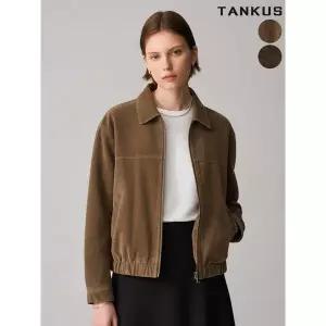 [하프클럽/]여성 스웨이드 봄버 집업 자켓