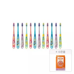 조르단 어린이 칫솔 스텝 3단계 색상랜덤, 12개 + 증정(가그린 스탠다드 칫솔, 1개)