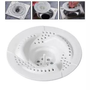 회오리 배수구 필터 커버 머리카락 이물질 빠짐 방지 차단 소용돌이 마개 뚜껑 다회용