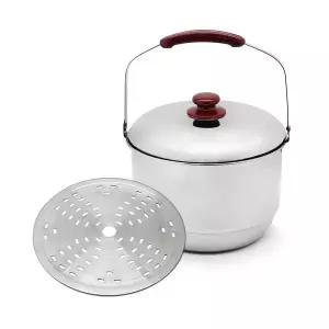 [헤킨스]스테인리스 인덕션 겸용 미니 들통 곰솥 찜통 깊은 솥냄비 곰탕 육수 5L 22CM