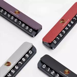 포르쉐 주차번호판 자동차 전화번호 연락처 알림판