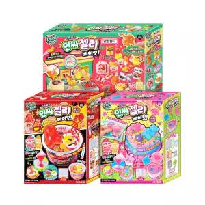 [아이코닉스] 데코데코 인싸젤리 스퀴시 3종 세트 (말캉분식+불닭뽀끔면+달콤 디저트팩)