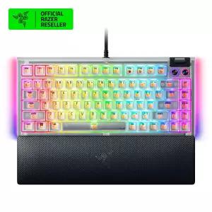 레이저코리아 블랙위도우 V4 75% 팬텀 화이트 에디션 영문 커스텀 게이밍 키보드 Razer BlackWidow V4 75% Phantom White Edition US