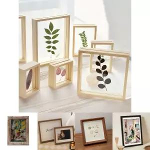 (8인치) 빈티지 원목 압화 액자 부케 말린꽃 보관/나무/프레임/작품/틀/아트/고급/인화/포토/엔틱/업소용