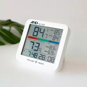 AND 디지털 온습도계 정확한 벽걸이 신생아 아기 시계 온도계습도계 스마트 온도습도계 AD-56B 