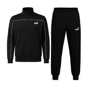 [푸마] 파이핑 트랙수트 남성 트레이닝 세트 운동복 런닝복 블랙 684852-01