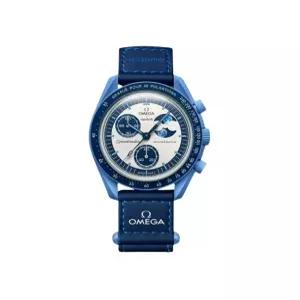 스와치x콜라보 바이오세라믹 문스와치 미션 투 더 슈퍼 블루 문페이즈 SO33N700