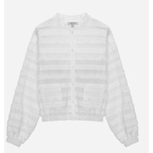 [롯데백화점]써스데이 아일랜드 핀턱 프릴 블라우스 T256MBL173W