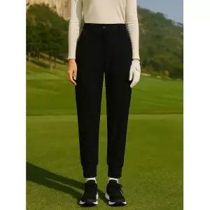 맥케이슨 여성 니트시보리 디테일 조거 팬츠 블랙 MDW3PT602BLK 1023229