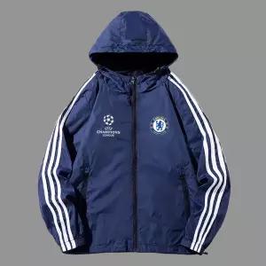 첼시 후드 바람막이 자켓 남성용 축구 점퍼 봄가을 긴팔 운동복